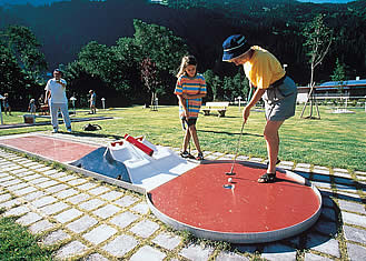 miniature golf in Königsleiten, Austria, Ziller Valley Arena
